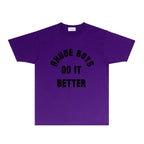 Rhude T-shirts Printed Trendy Pure Cotton