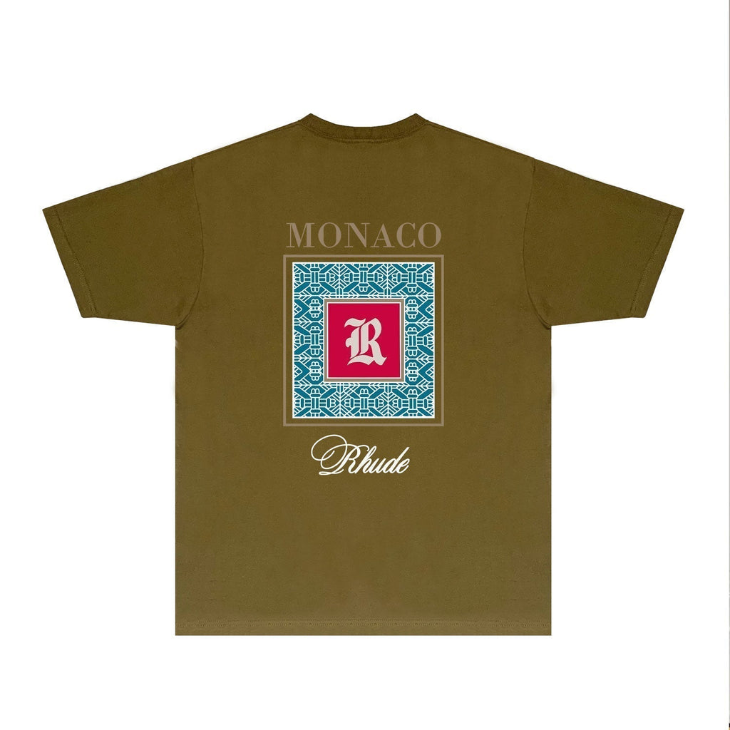Rhude T-shirts Printed Trendy Pure Cotton