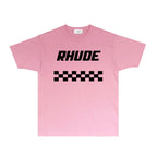 Rhude T-shirts Printed Trendy Pure Cotton