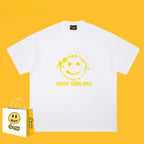 Drew T-shirts Smiley Face Short Sleeve Fashion Printed T-shirt