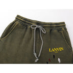 Gallery Dept Shorts Joint Alphabet Hand Painted Graffiti Old Shorts