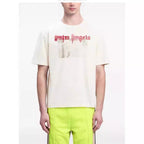 Palm Angels T-shirt Comic Stream Lacquer Alphabet Short Sleeve T-shirt