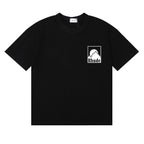 Rhude T-shirts Moon Badge Printing Cotton Casual Short Sleeve Men and Women