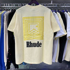 Rhude T-shirts Chevron Logo Repeat