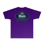 Rhude T-shirts Printed Trendy Pure Cotton
