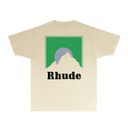 Rhude T-shirts Printed Trendy Pure Cotton