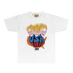 Gallery Dept T Shirt Retro Printed Loose Short-Sleeved Shirt