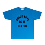 Rhude T-shirts Printed Trendy Pure Cotton