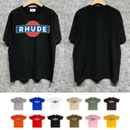 Rhude T-shirts Printed Trendy Pure Cotton