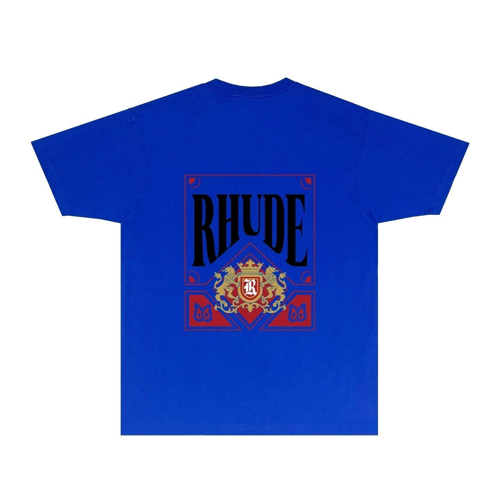 Rhude T-shirts Printed Trendy Pure Cotton