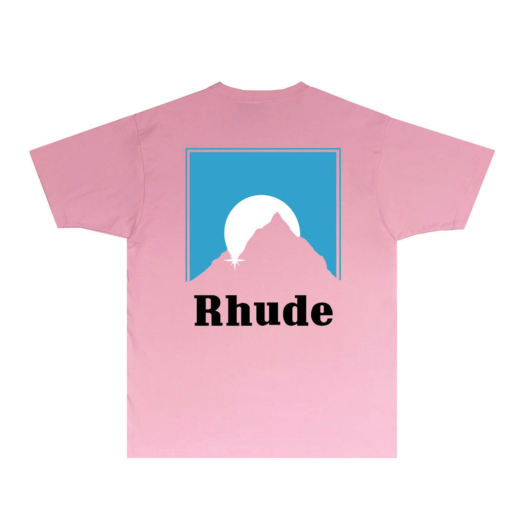 Rhude T-shirts Printed Trendy Pure Cotton