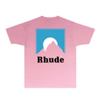 Rhude T-shirts Printed Trendy Pure Cotton