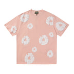 Denim Tears Outfit:T-shirt/Shorts (Separate Purchase Options) Puff Print Short Sleeve T-shirt Loose Couple Shorts Suit