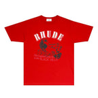 Rhude T-shirts Printed Trendy Pure Cotton