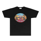 Rhude T-shirts Printed Trendy Pure Cotton