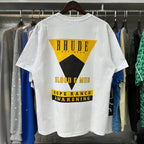 Rhude T-shirts Inverted Triangle Printing Cotton Casual Short Sleeve Men and Women