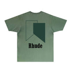 Rhude T-shirts Printed Trendy Pure Cotton