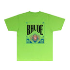 Rhude T-shirts Printed Trendy Pure Cotton