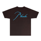 Rhude T-shirts Printed Trendy Pure Cotton