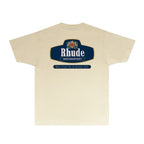 Rhude T-shirts Printed Trendy Pure Cotton