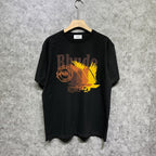 Rhude T-shirts Printed Trendy Pure Cotton
