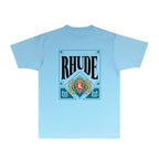 Rhude T-shirts Printed Trendy Pure Cotton