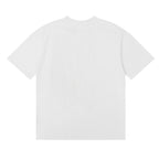 Rhude T-shirts Sunset Beach Pattern Printed Cotton Casual Short Sleeves Men and Women