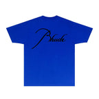 Rhude T-shirts Printed Trendy Pure Cotton