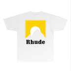 Rhude T-shirts Printed Trendy Pure Cotton