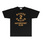 Rhude T-shirts Printed Trendy Pure Cotton