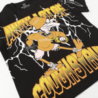 THAT'S A AWFUL LOT OF COUGH SYRUP Lightning Cartoon Graphic T-Shirt ¡ª detail